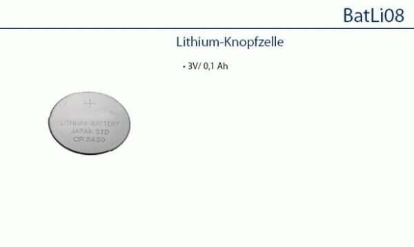 Daitem BATLI08 Lithium-Knopfzelle 3 V/0,1 Ah
