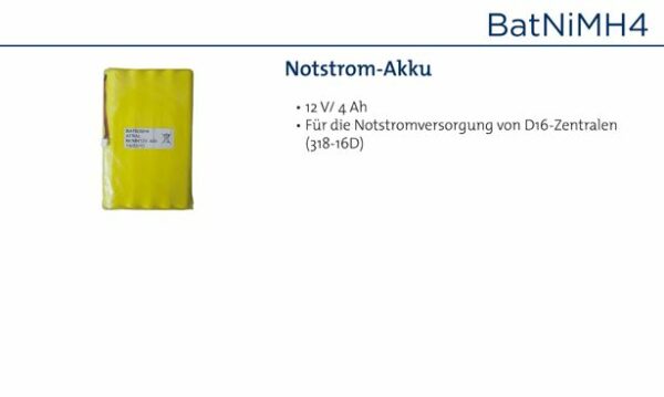 Daitem BatNiMH4 Notstrom-Akku 4Ah