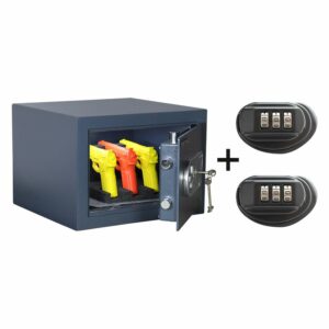 Rottner Kurzwaffentresor EN-0 KWT- 40 Doppelbartschloss anthrazit